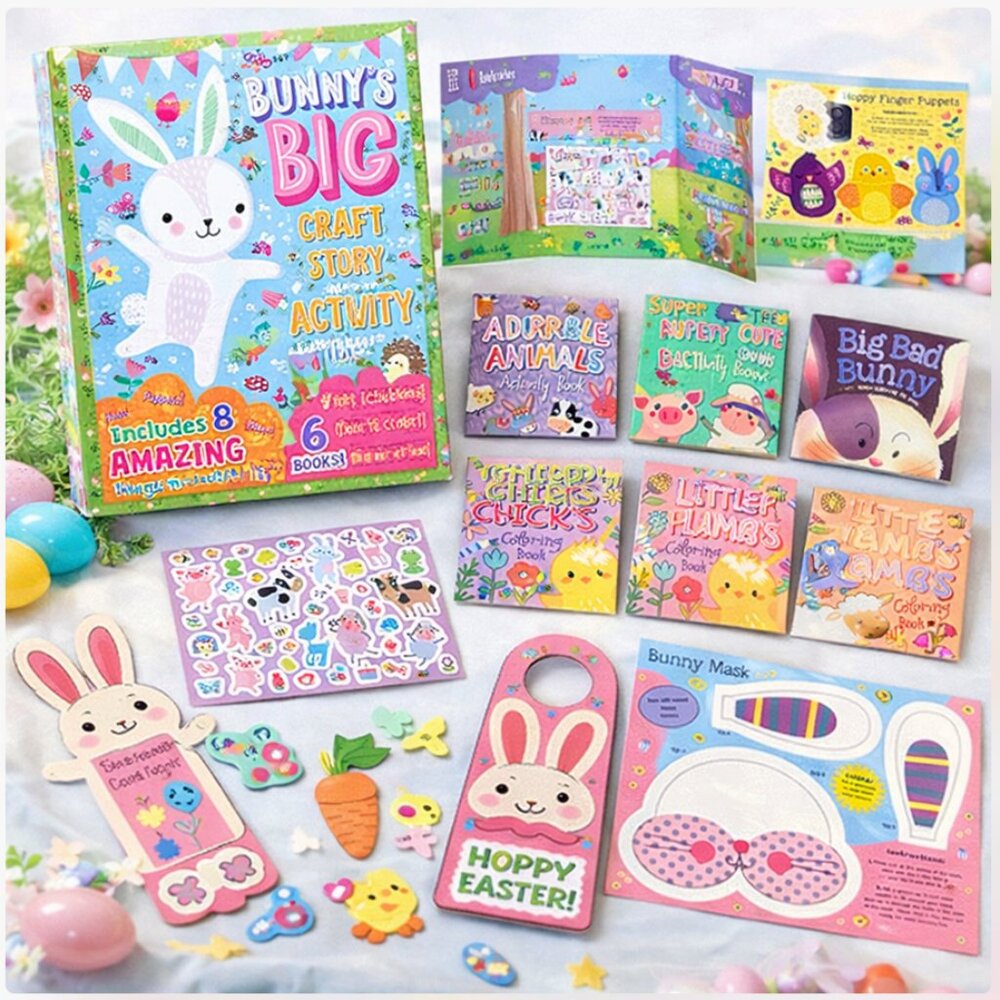 Bunny's Big Story and Activity Pack: Includes 8 Amazing Things to Craft, 6 Books